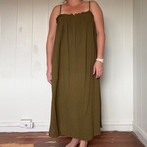 H&M Khaki Maxi Dress